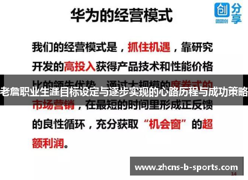 老詹职业生涯目标设定与逐步实现的心路历程与成功策略
