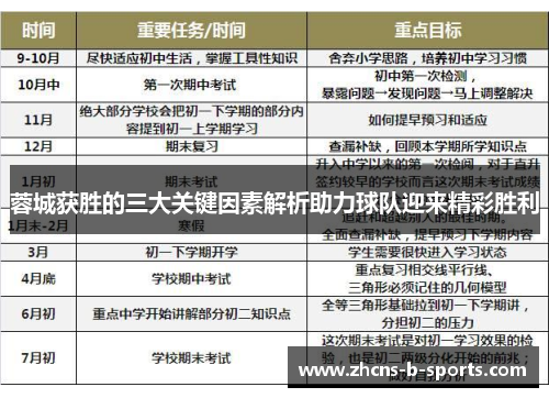 蓉城获胜的三大关键因素解析助力球队迎来精彩胜利